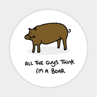 Grumpy Boar Magnet